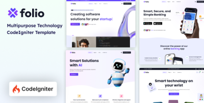 Folio - CodeIgniter Multipurpose Technology Template